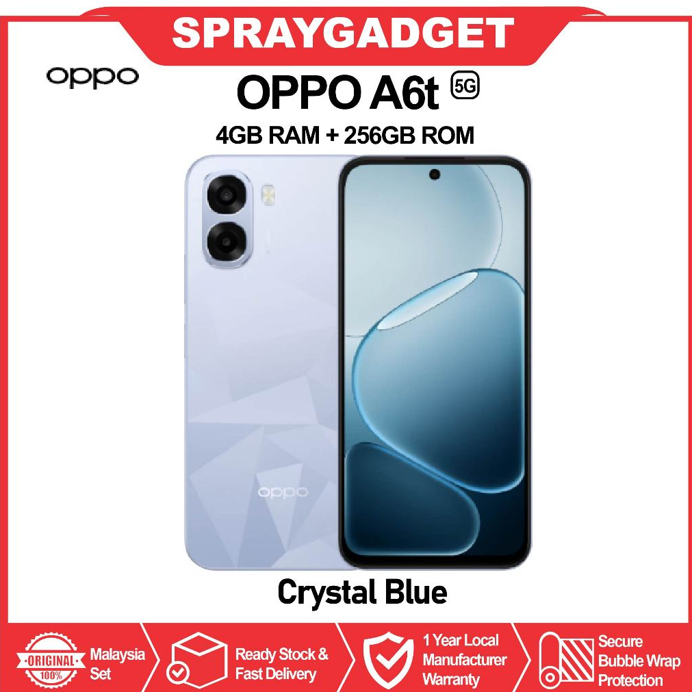 [NEW] OPPO A6t 5G (6GB RAM + 256GB ROM )6500mAh Large Battery | 120Hz ...