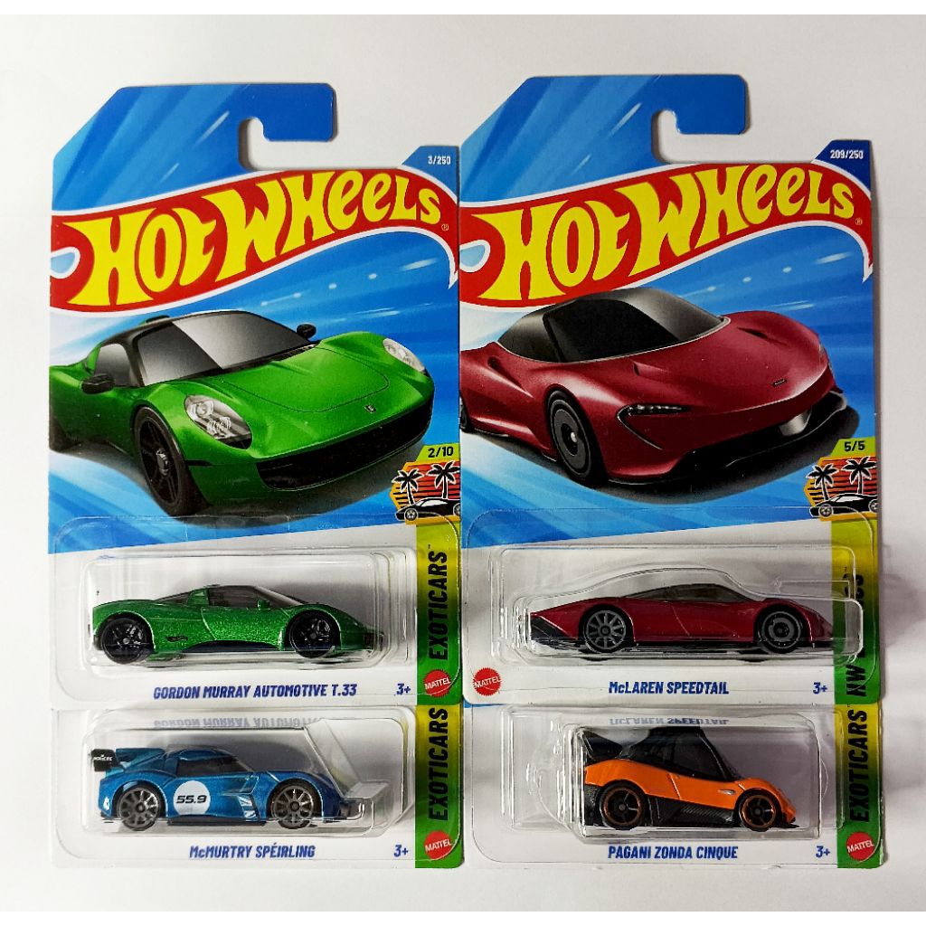 🚗 HOT WHEELS DH EXOTICS CAR BUNDLE SET – 4 UNIT | 1:64 DIECAST MATTEL 🚗 ...