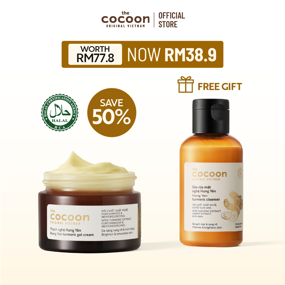 [BUY 1 GET 1| 12PM 18-21.6] Cocoon Hung Yen Turmeric Gel Cream Brighten ...