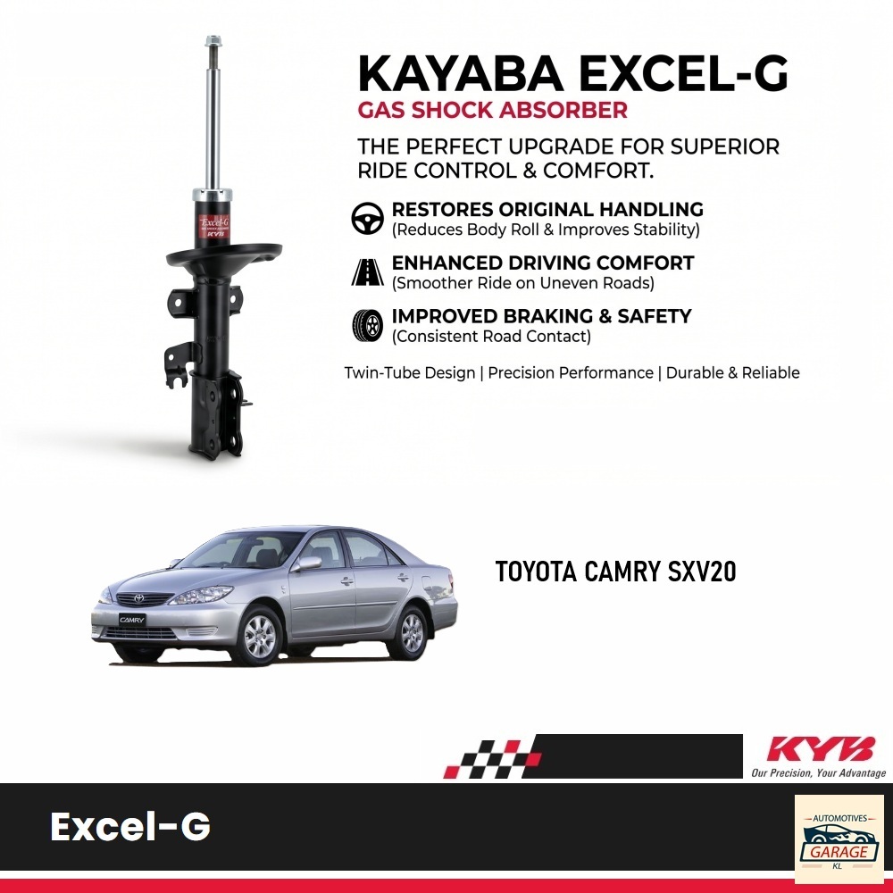 KYB EXCEL-G GAS ABSORBER - TOYOTA CAMRY ACV30 - 333M013 333M014 333M015 ...