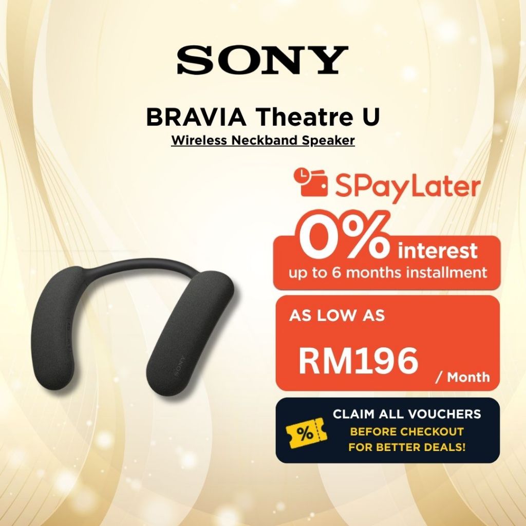 SONY HT-AN7 | BRAVIA Theatre U | Wireless Neckband Speaker | Dolby