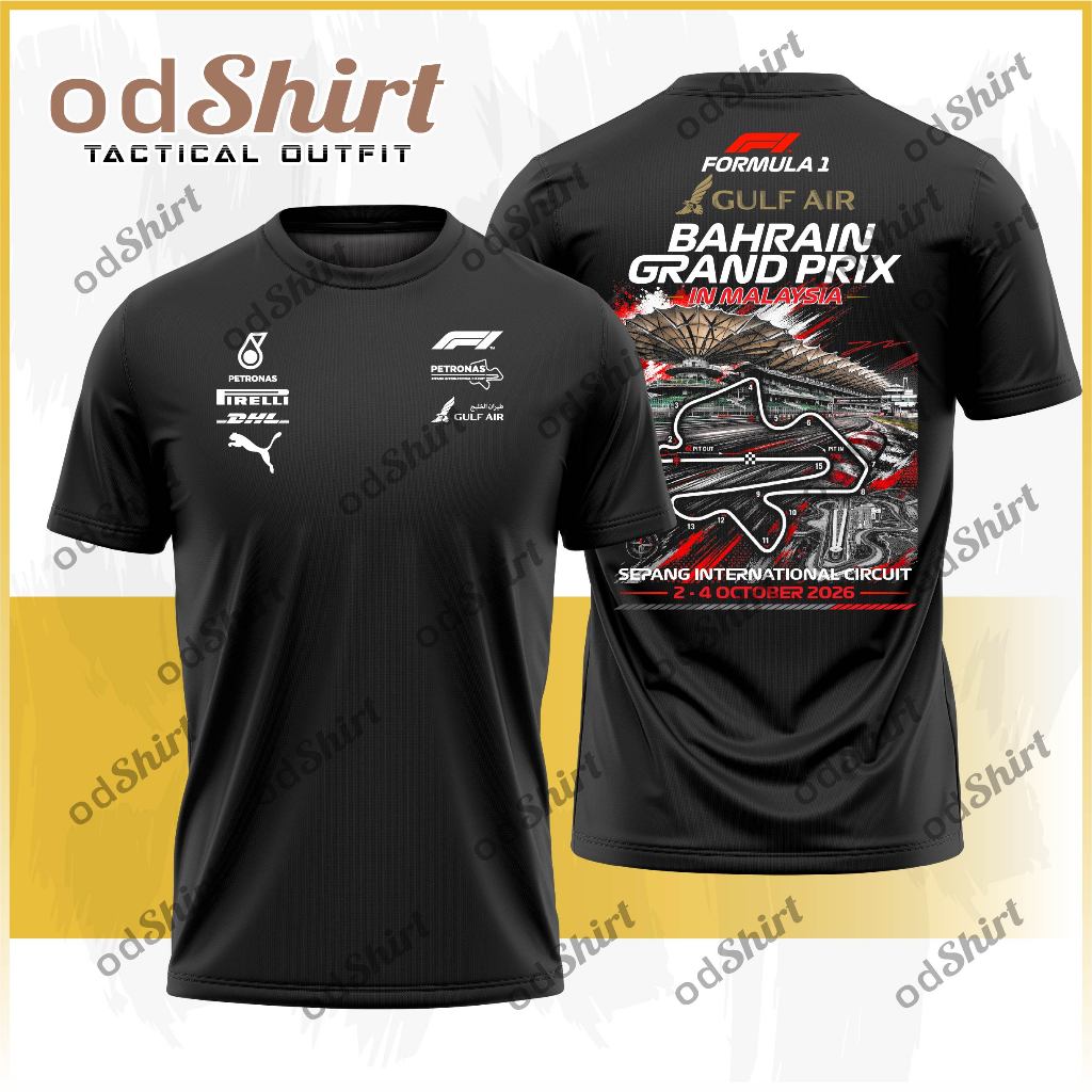 Formula 1 Malaysia 2026 Bahrain GP Custom Motorsport T-Shirt - Sepang ...