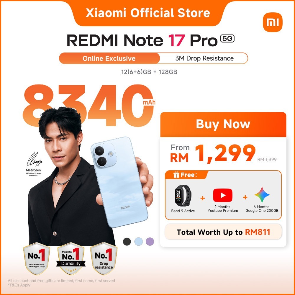 redmi note 17 - Prices and Promotions - Oct 2026 | Shopee Malaysia