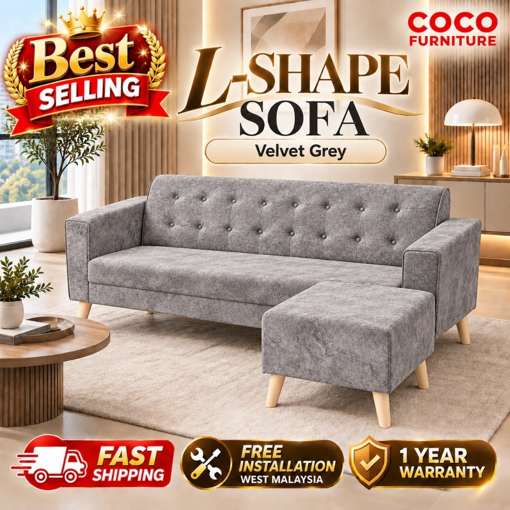 Buy sofa l shape modern Online With Best Price, Oct 2026 | Shopee Malaysia