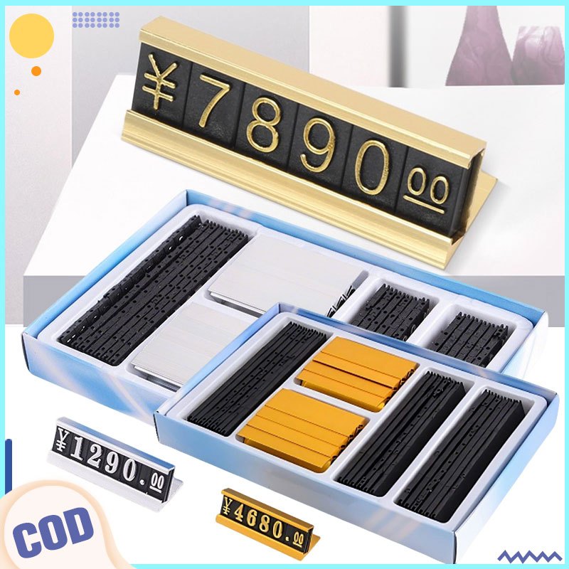 Arabic Numerals Together Price Tags/Stand Aluminum Frame Price Tag ...