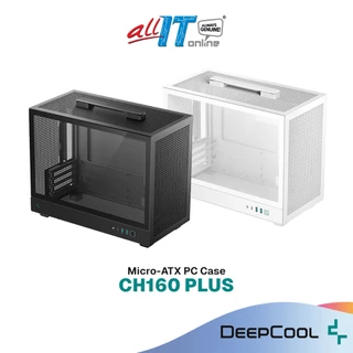 DEEPCOOL CH160 PLUS BLACK / WHITE Micro-ATX (mATX) PC CASE