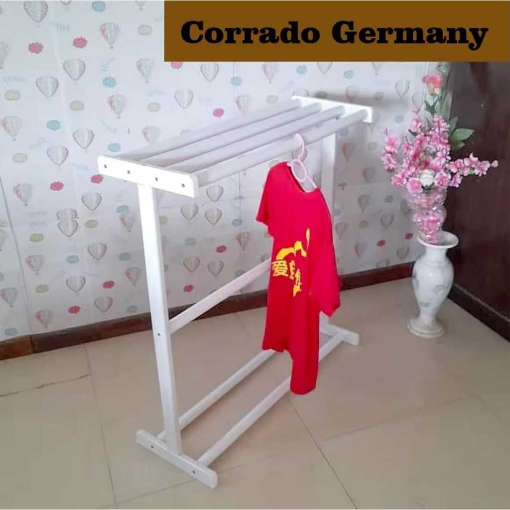 Towel Rack Big Solid Rubber Wood Hanger Rack Stand/Rak Penyidai/ letak ...