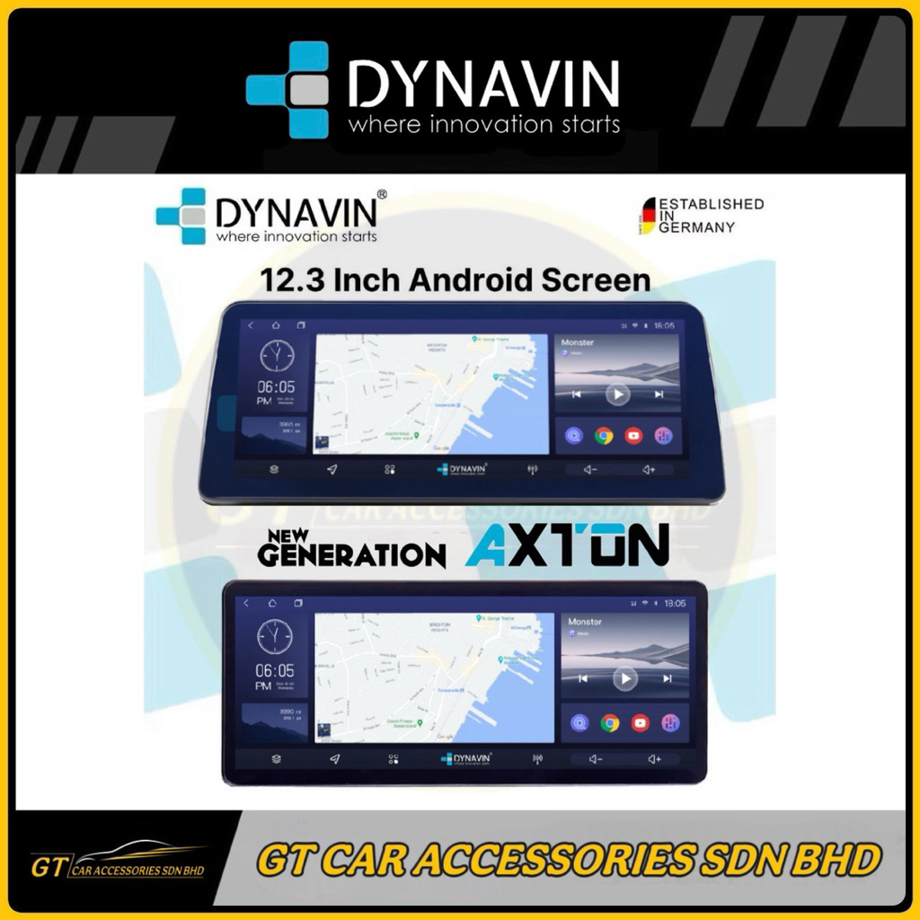 DYNAVIN AXTON SEREIS 3 RAM 32 GB 8 CORE 12.3 INCH CAR ANDROID PLAYER ...