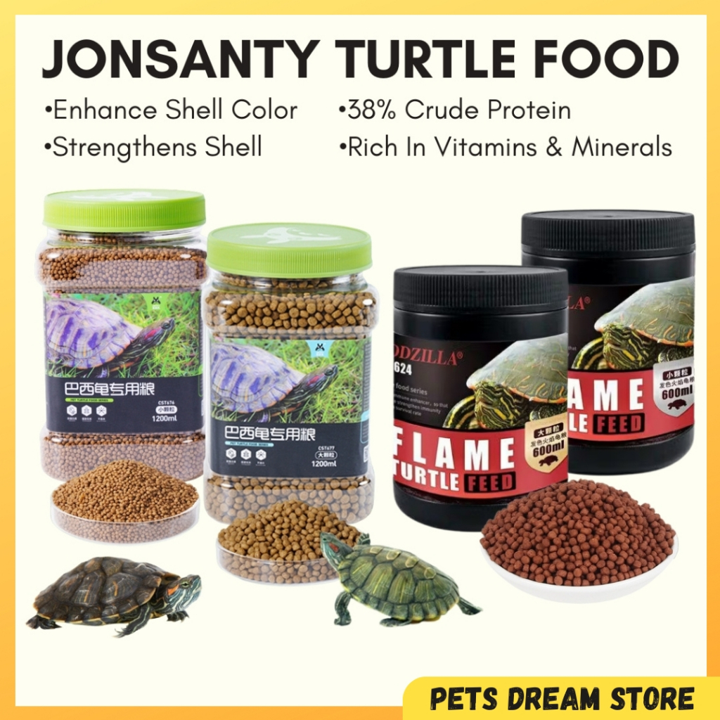 Jonsanty Turtle Food Enhance shell color turtle feed RES turtle granule ...