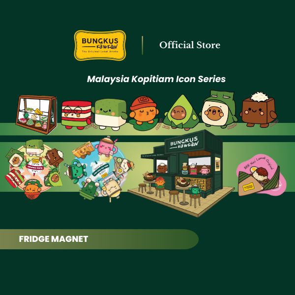 Bungkus Kaw Kaw Fridge Magnet Malaysia Kopitiam Icon Series | Shopee ...