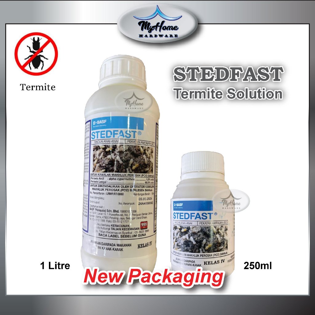 STEDFAST Termite Solution / Ubat anai-anai -100& Original (1 Litre ...