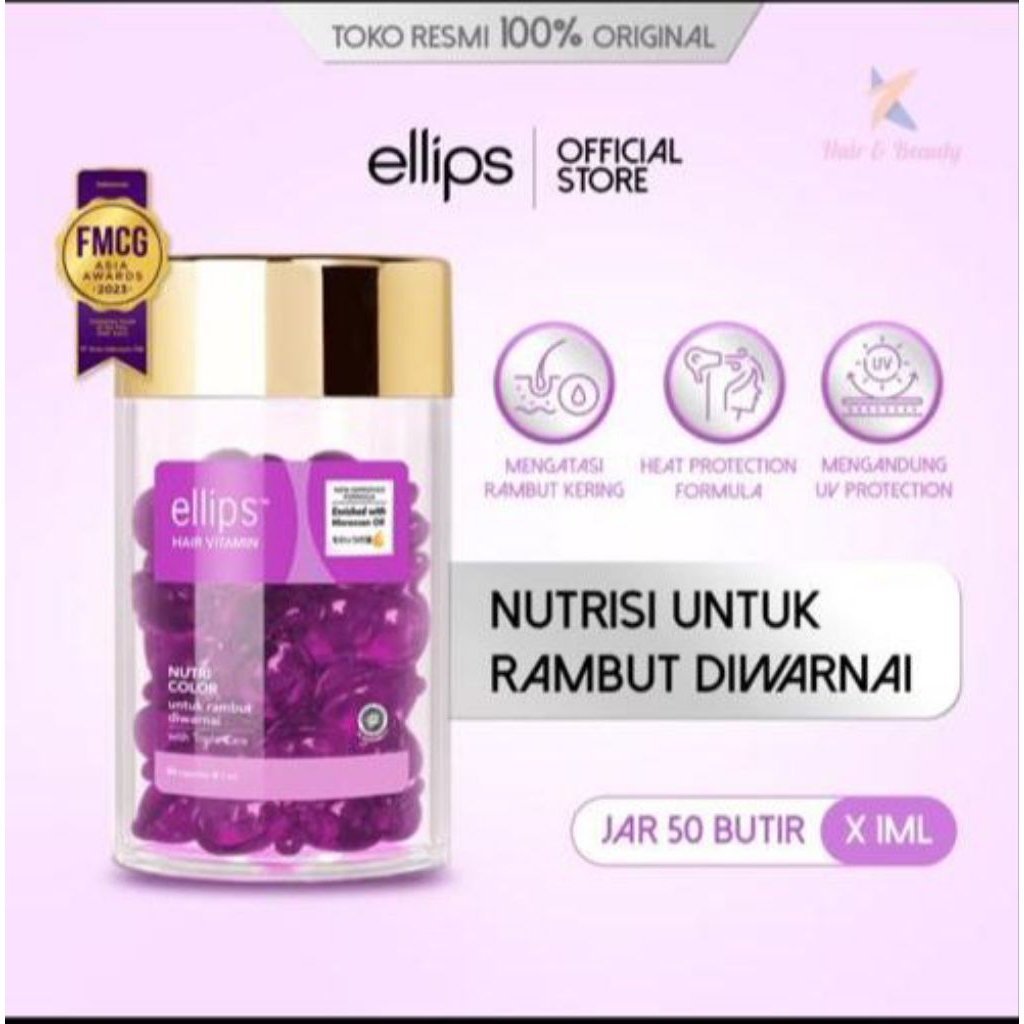 ELLIPS HAIR VITAMIN BOTOL ( 50 KAPSUL ) | Shopee Malaysia