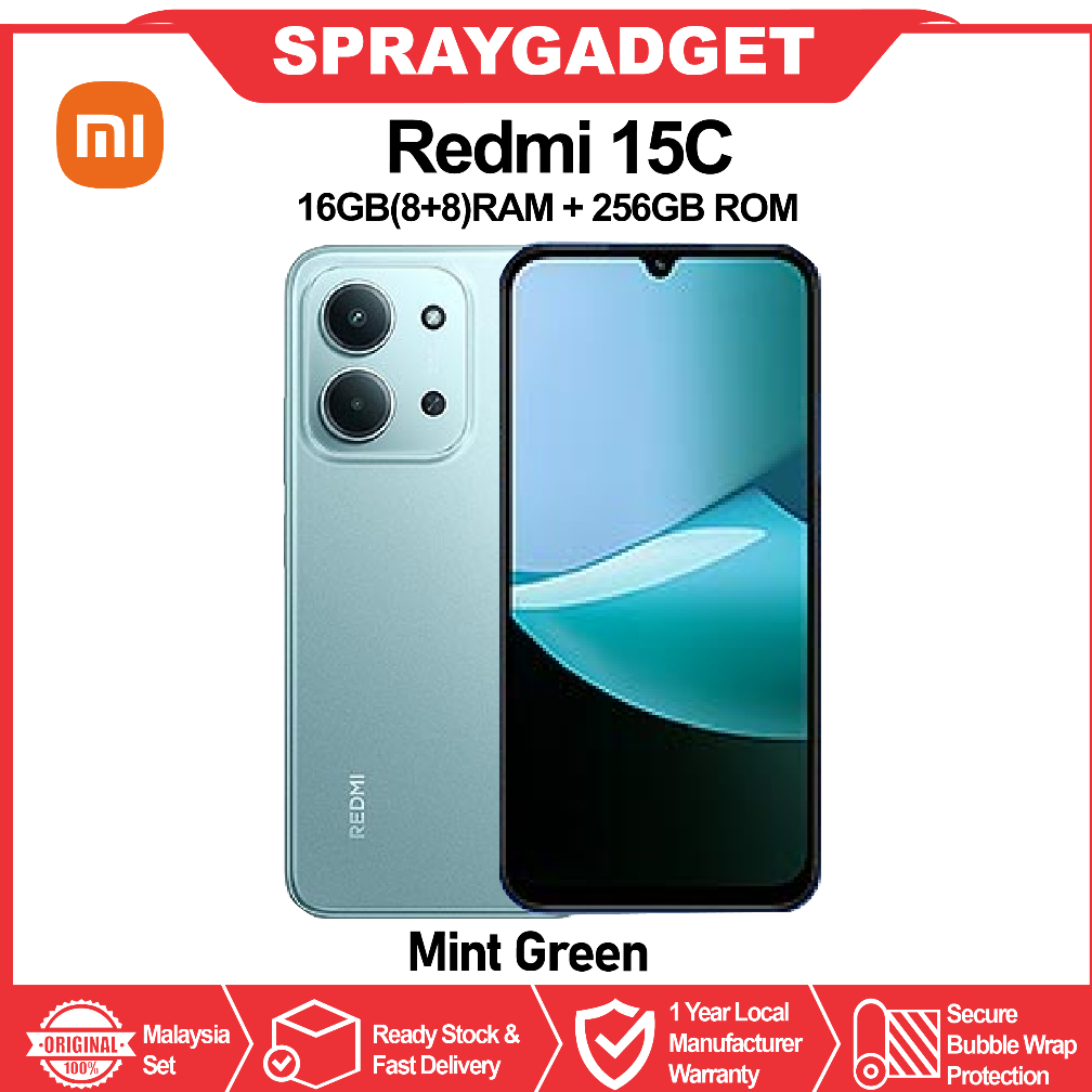 Redmi 15C -16GB*(8+8)RAM + 256GB ROM l 6.9