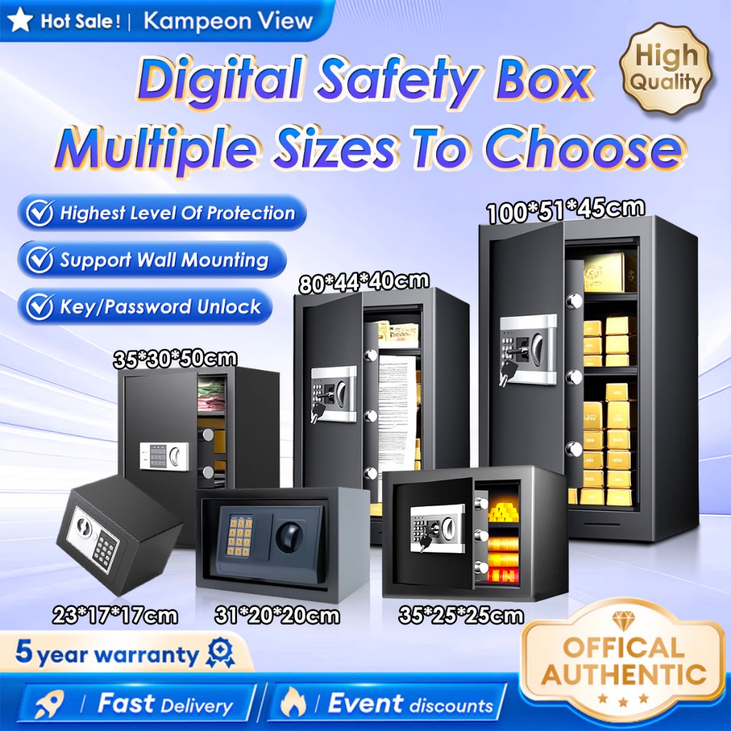 Fireproof Safety Box Premium Digital Money Box Home Office Use Metal ...