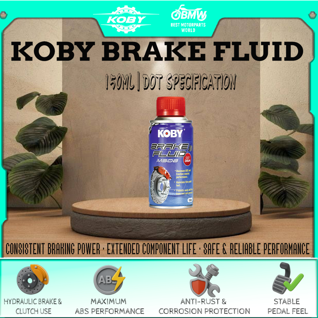 KOBY BRAKE FLUID M503｜150ml｜DOT 3/4/5.1 Specification｜Hydraulic Brake ...