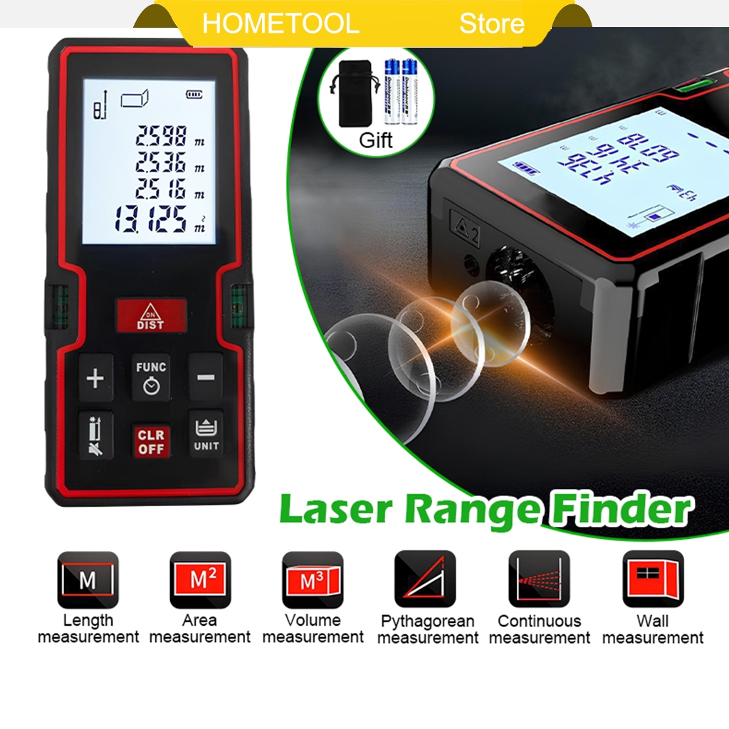 40M 100M Laser Distance Meter Laser range Finder Measurement Tool ...