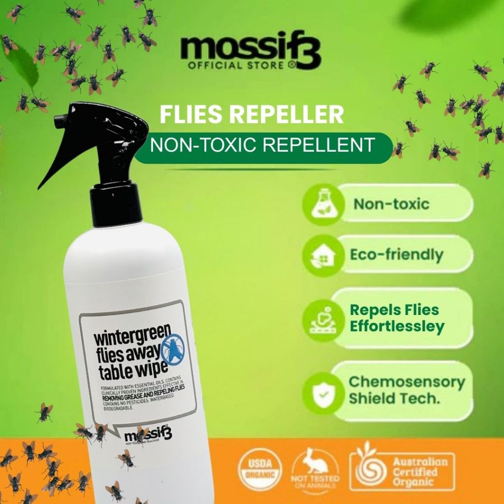 Wintergreen Flies Table Wipe Repellent Mossif3 | Shopee Malaysia