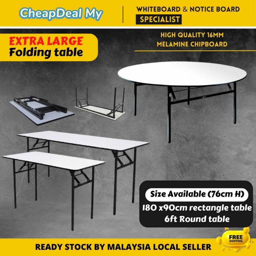 EXTRA LARGE folding table/standard folding table/ round folding table ...