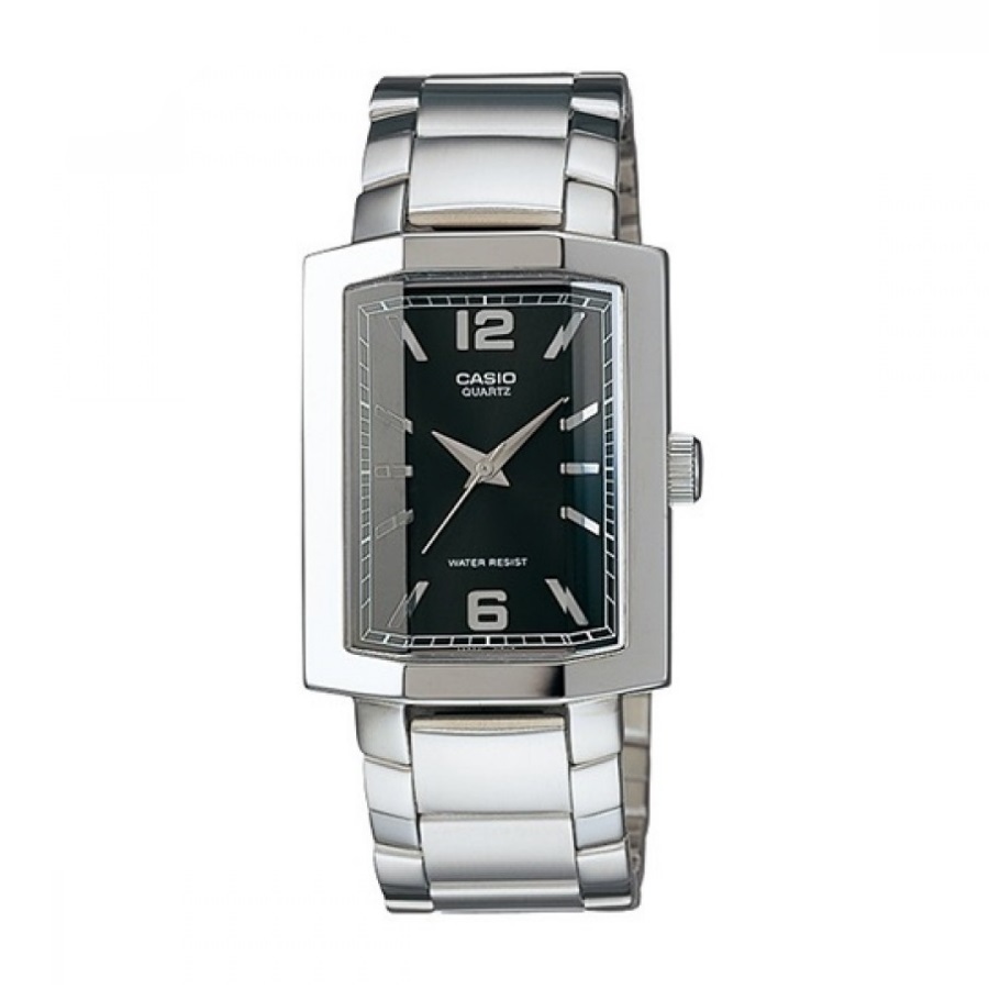 CASIO MTP-1233D-1A Men Watch Quartz Rectangular Dial Steel | Shopee ...