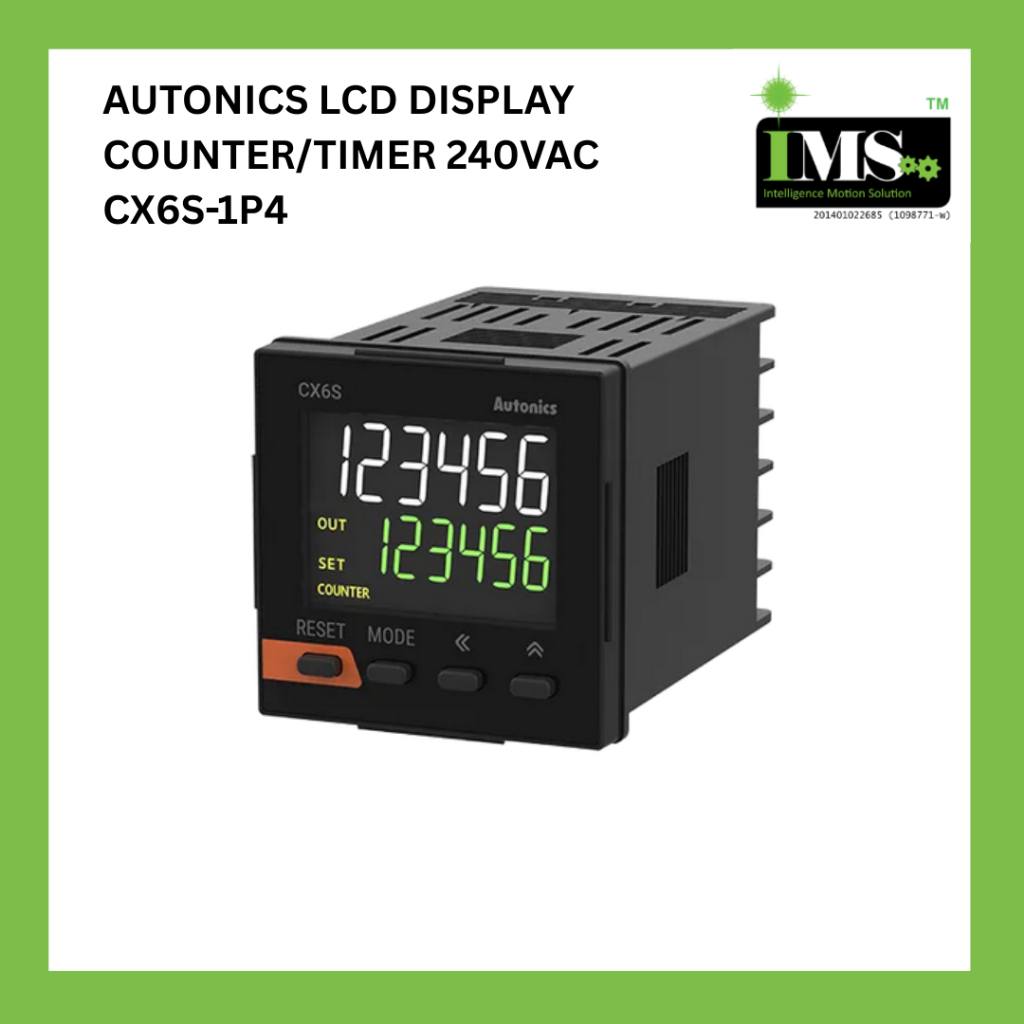 AUTONICS LCD DISPLAY COUNTER/TIMER 240VAC CX6S-1P4 | Shopee Malaysia