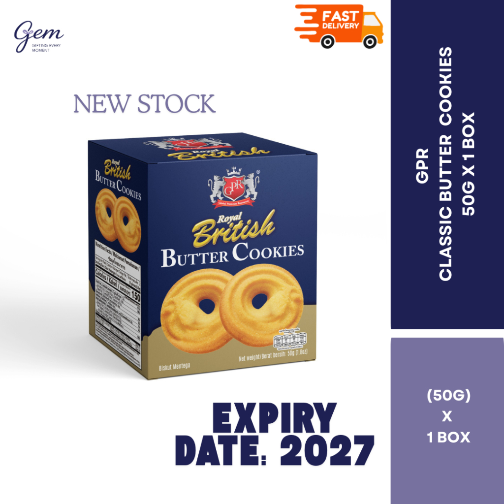 [Ready Stock] GPR Classic Butter Cookies /Wedding Doorgift (50g x 1 box ...