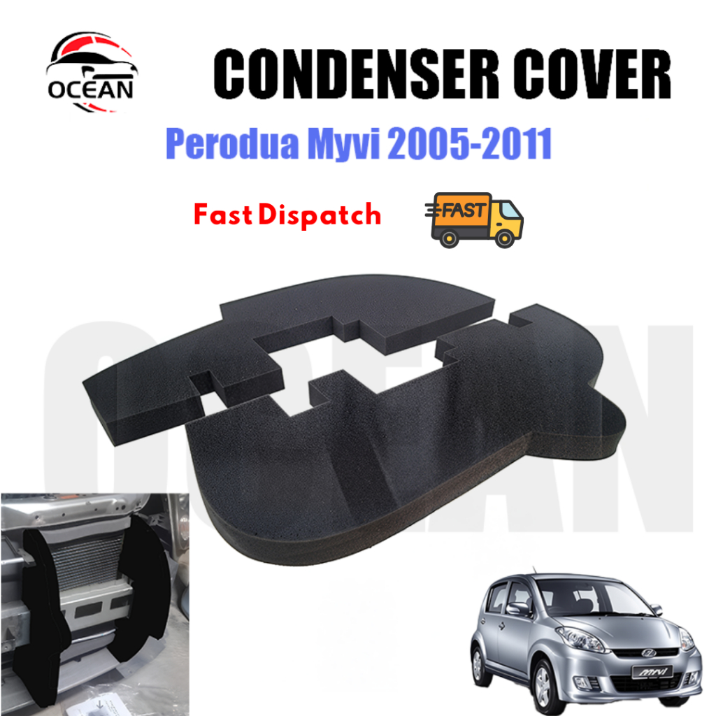 Perodua Myvi 2005 - 2011 Air Cond Condenser Sponge Black (2PCS/1SET ...