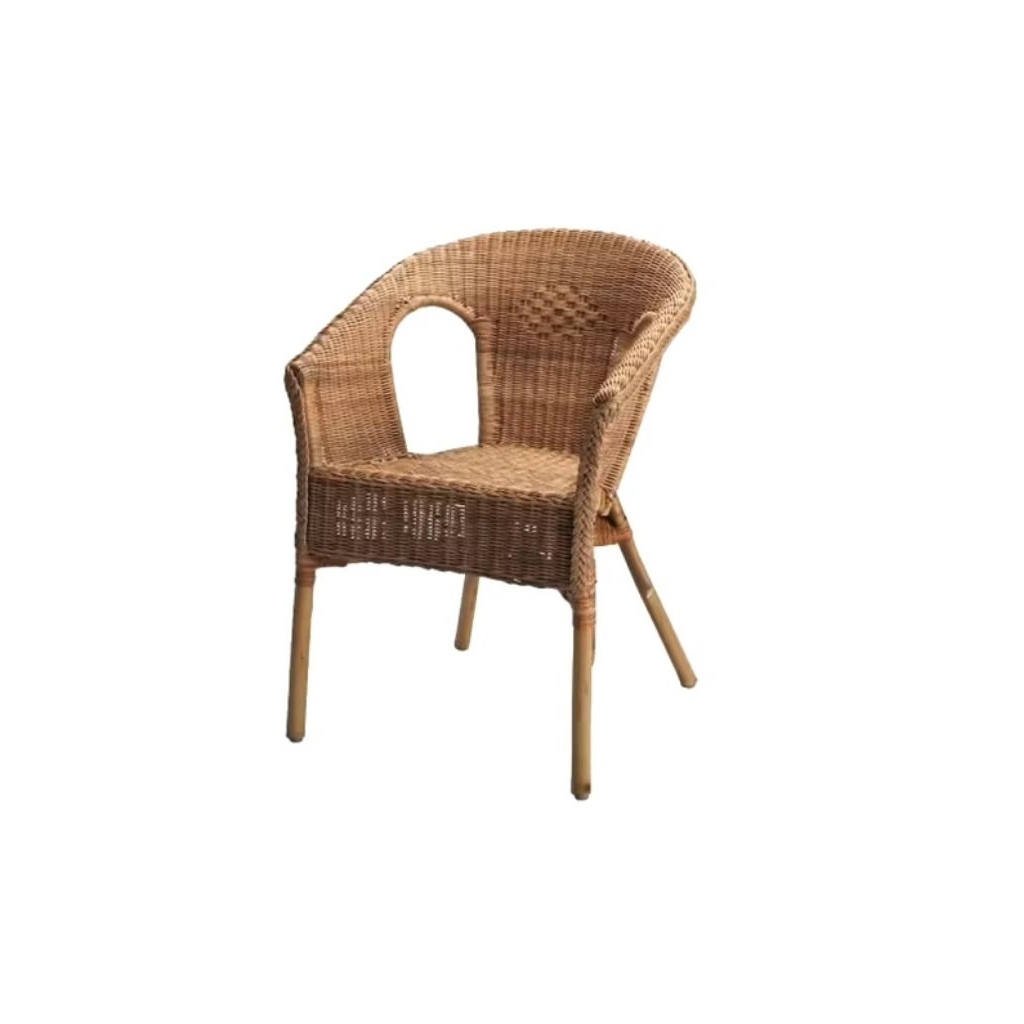 Minimalist Rattan Terrace Chair / Woven Rattan Guest Chair (1pc ...
