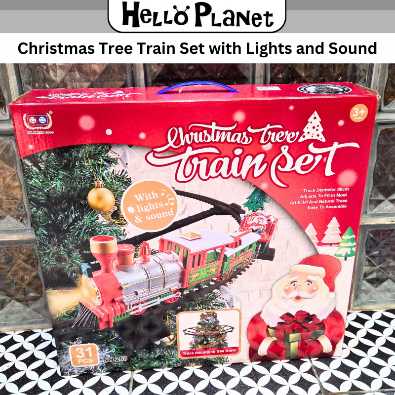 [READY STOCK] Christmas Tree Train Set with Lights and Sound Present ...
