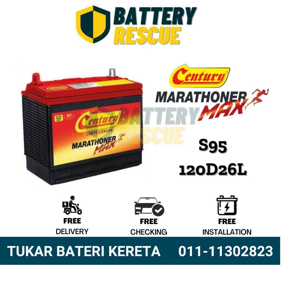 Installation Available S95 120D26L Century Marathoner Max EFB Start ...