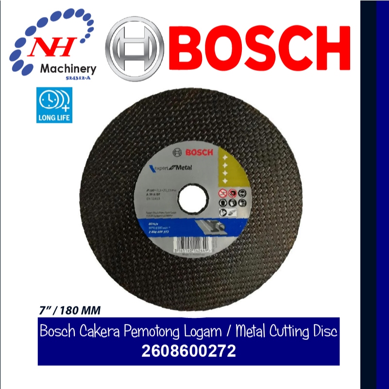 BOSCH 2608600272 - CAKERA PEMOTONG LOGAM / METAL CUTTING DISC | Shopee ...