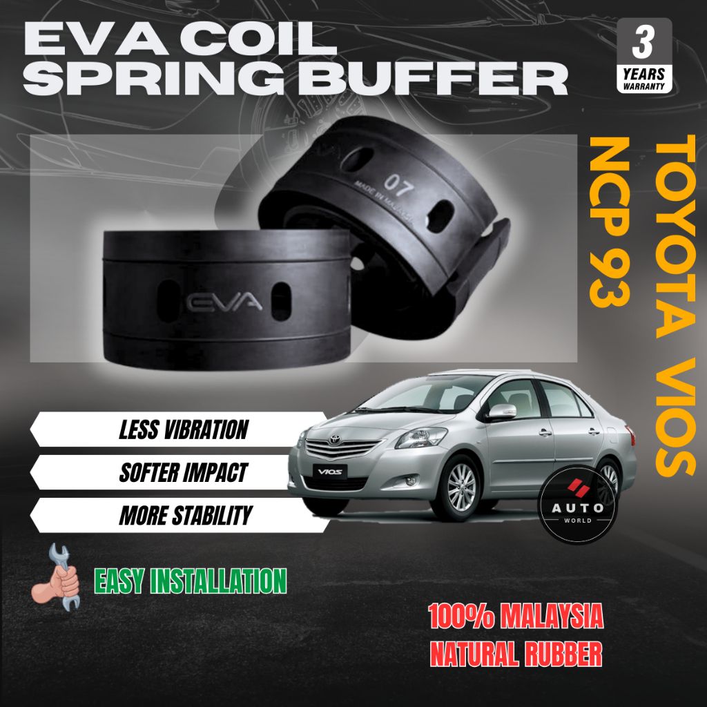EVA Coil Spring Buffer TOYOTA VIOS NCP93 Cushion Buffer Spring Rubber ...