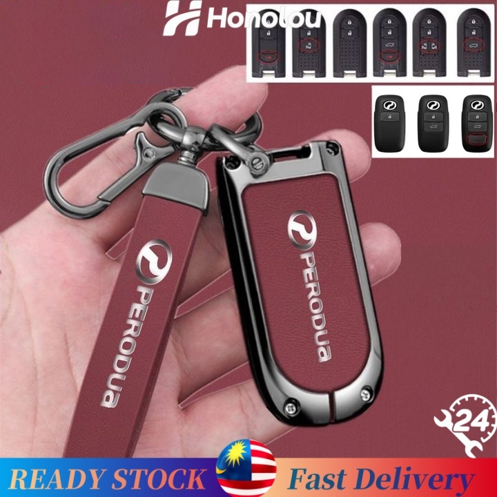 24H】Car Keychain Perodua Bezza MYVI Aruz Keyless Remote Car