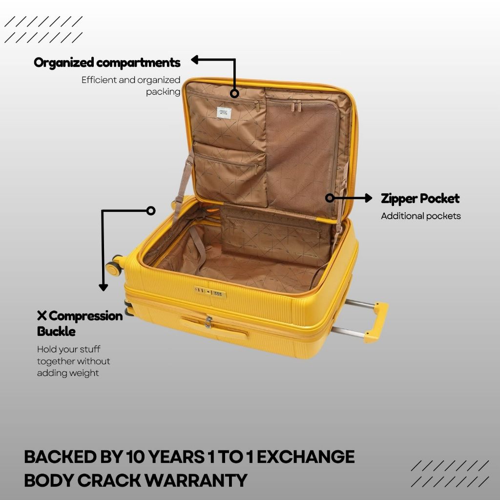camel active Front Opening PP ZiPPer Luggage 8W+TSA+Exp - 518500