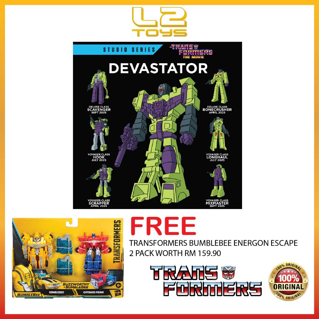 TRANSFORMERS DEVASTATOR COMPLETE SET OF 5 PACKS | Shopee Malaysia