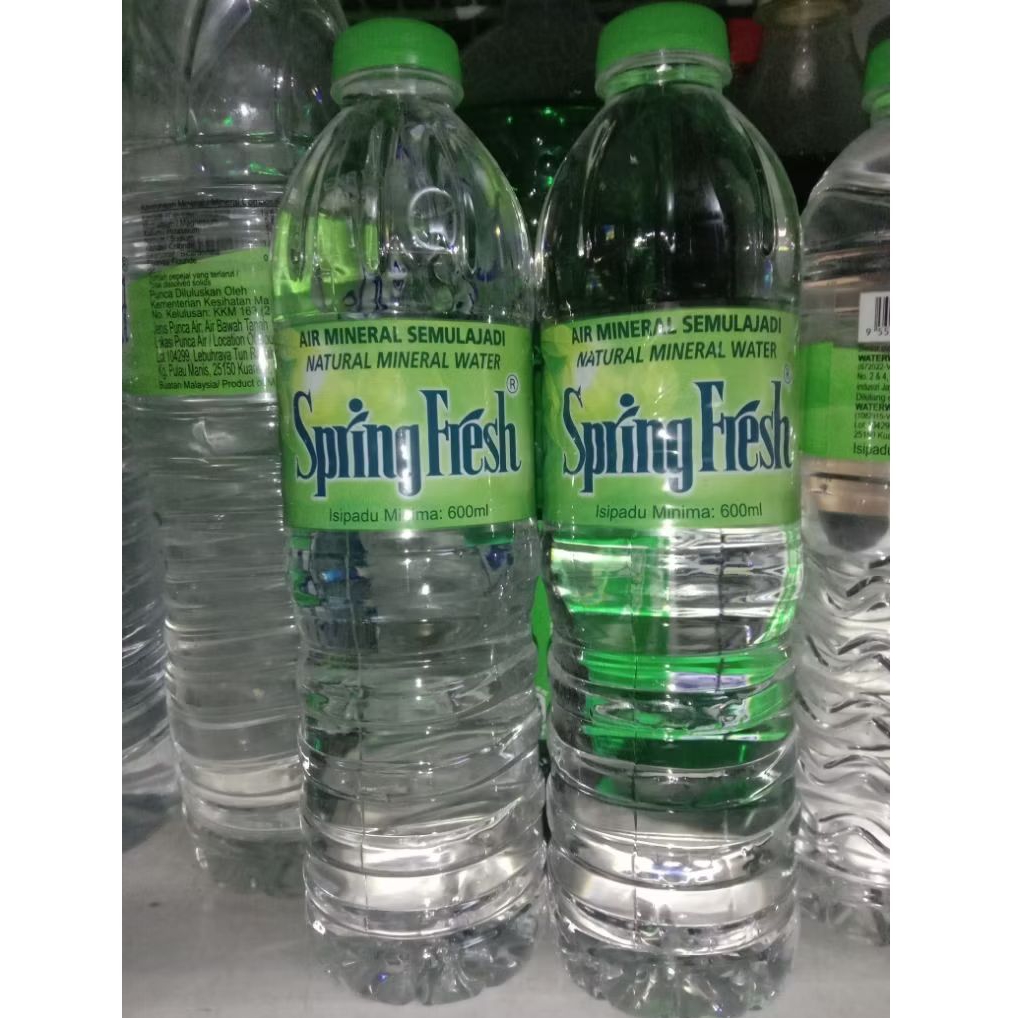 Air mineral Spring Fresh 600ml x 12botol | Shopee Malaysia
