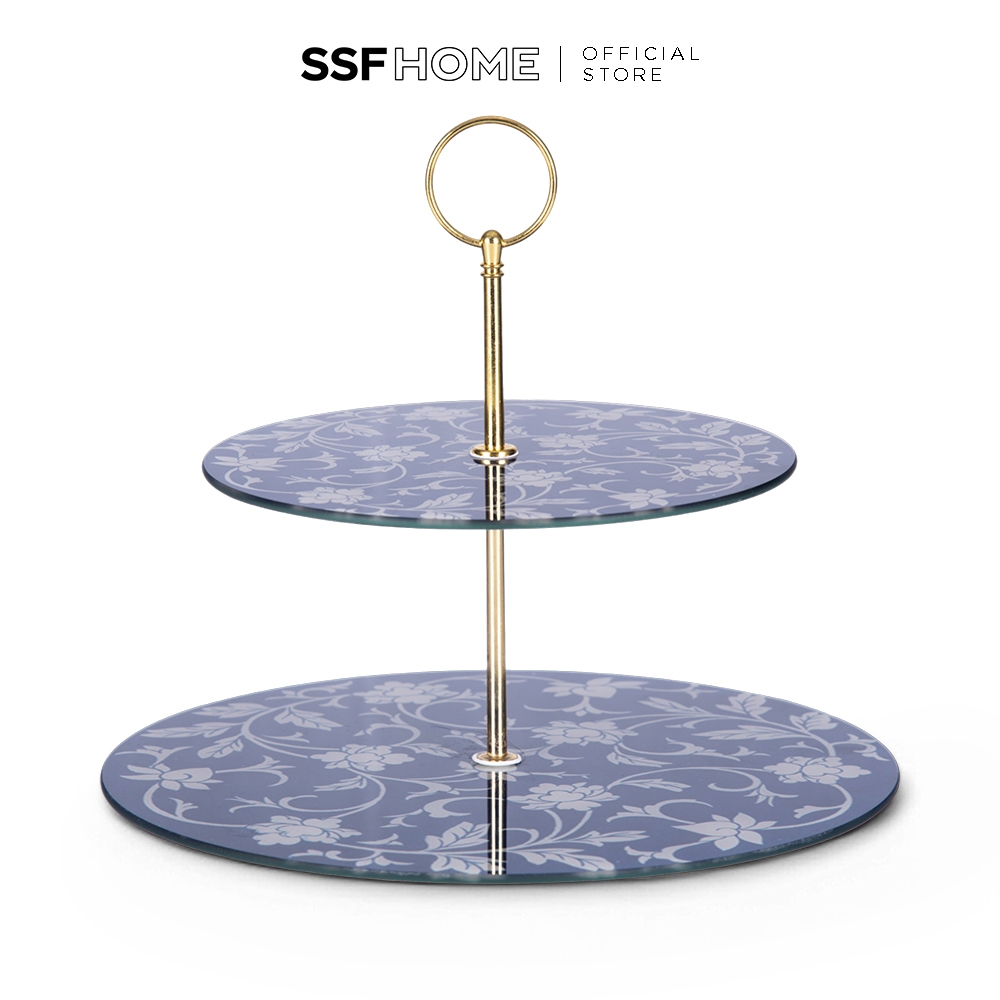 SSFHOME - 2 Tier Cake Rack with Gold Handle (H23cm) | Shopee Malaysia