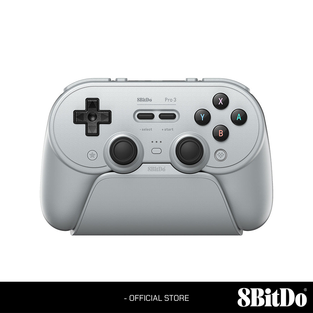 8Bitdo Pro 3 Wireless Controller - Gray [Switch/Pc/Mobile] (80GQ01 ...