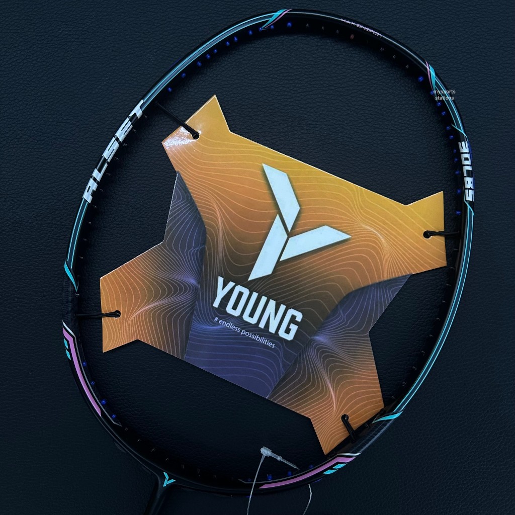YOUNG Alset 30 (Black-Mint Green) 5UG1 Badminton Racket - 100% Original ...