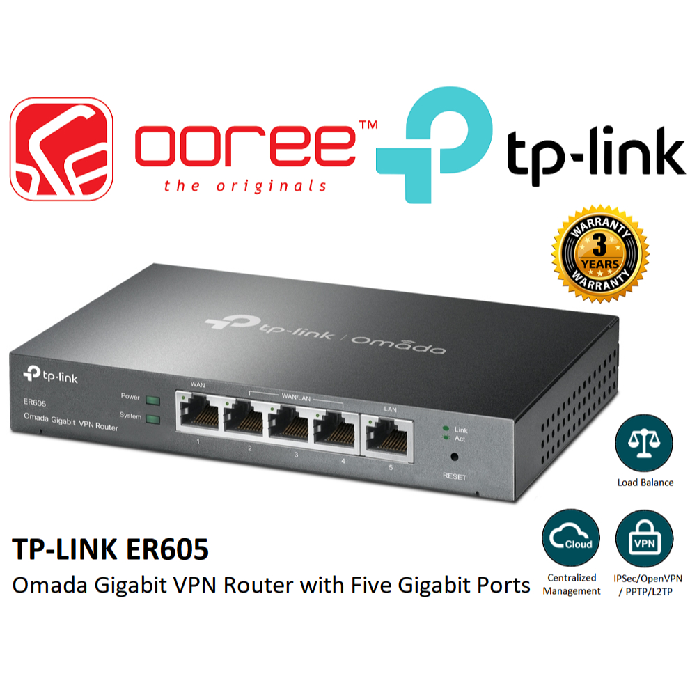 TP-LINK TL-R470T+ LOAD BALANCE BROADBAND ROUTER / OMADA ER605 (TL-ER605 ...