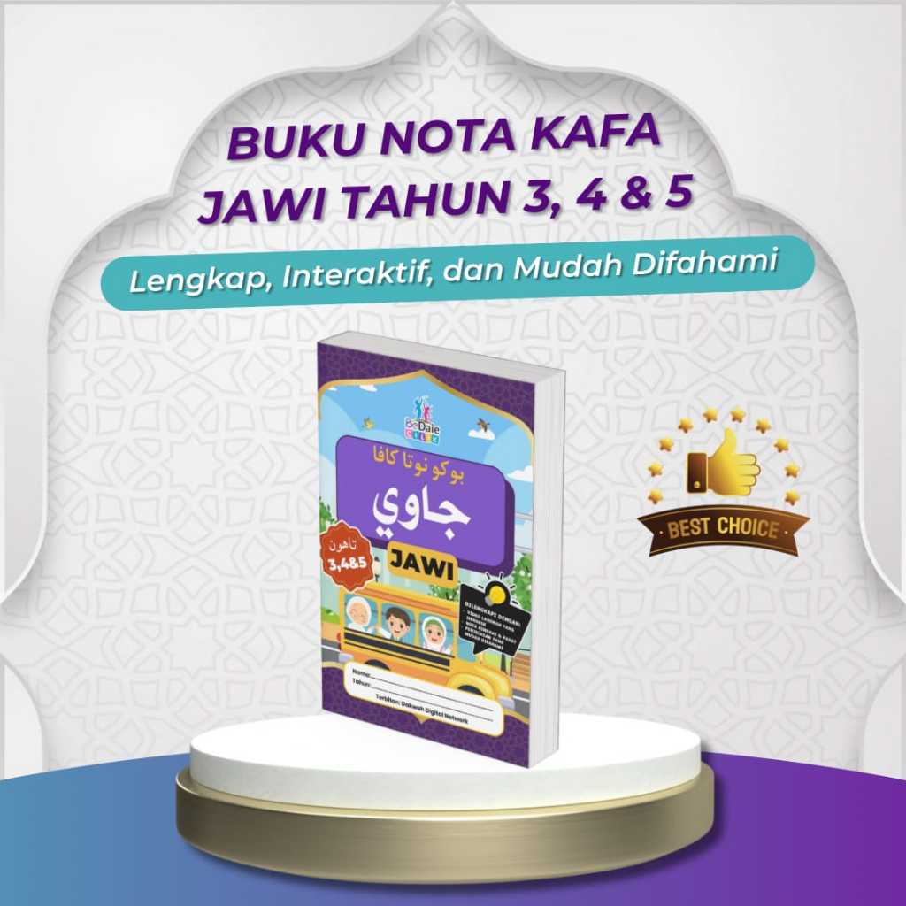 [BEDAIE OFFICIAL HQ] Buku Nota Jawi Tahun 3, 4 & 5 Kafa - Panduan ...