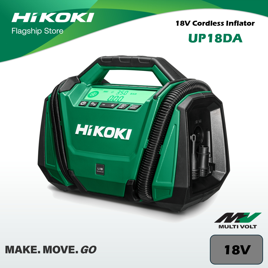 HIKOKI Cordless Inflator (18V) UP18DA | Shopee Malaysia