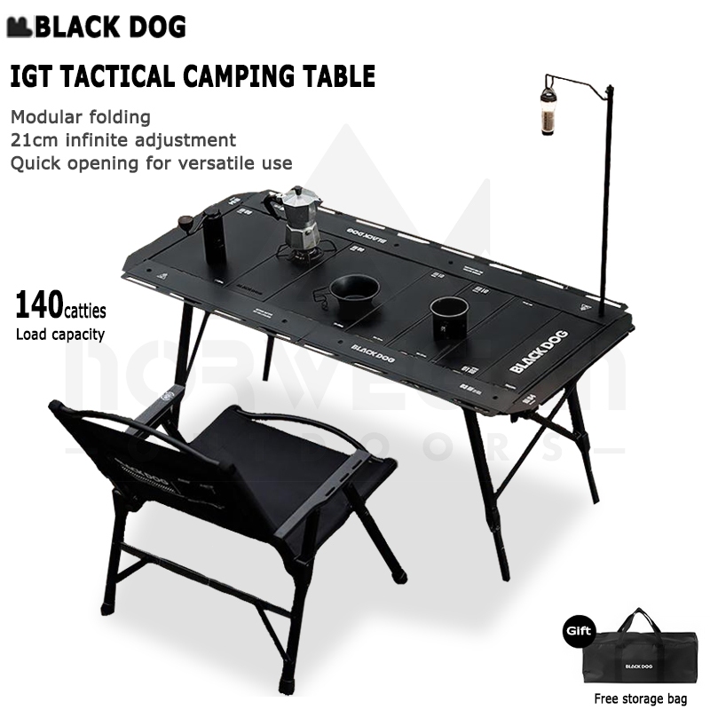 BLACKDOG IGT Tactical Table Portable Folding Large Grill Table Camping ...