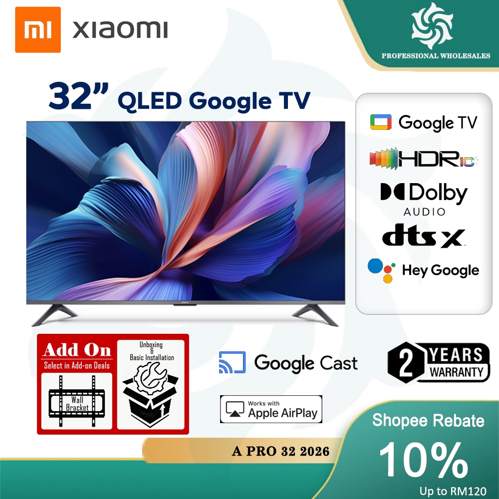【LOWEST PRICE】 Xiaomi tv Mi TV A PRO 2025/2026 series (32''/ 43''/ 55 ...