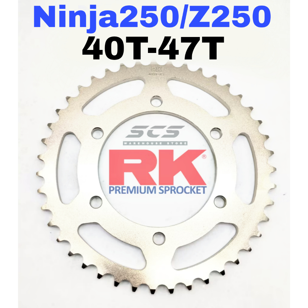RK Sprocket Set Kawasaki Ninja 250 Z250 2019-2025 RK 520 KRX X