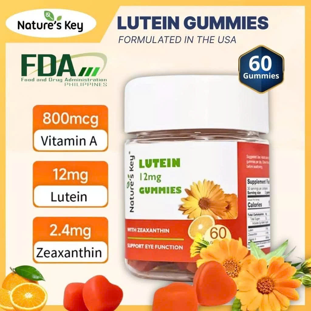 Nature's Key Gummies Lutein Eye Supplement for Eye Health, Clear Vision ...