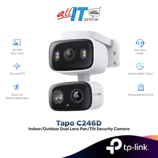 TP-Link Tapo C246D Indoor/Outdoor Dual Lens Pan/Tilt Security Camera