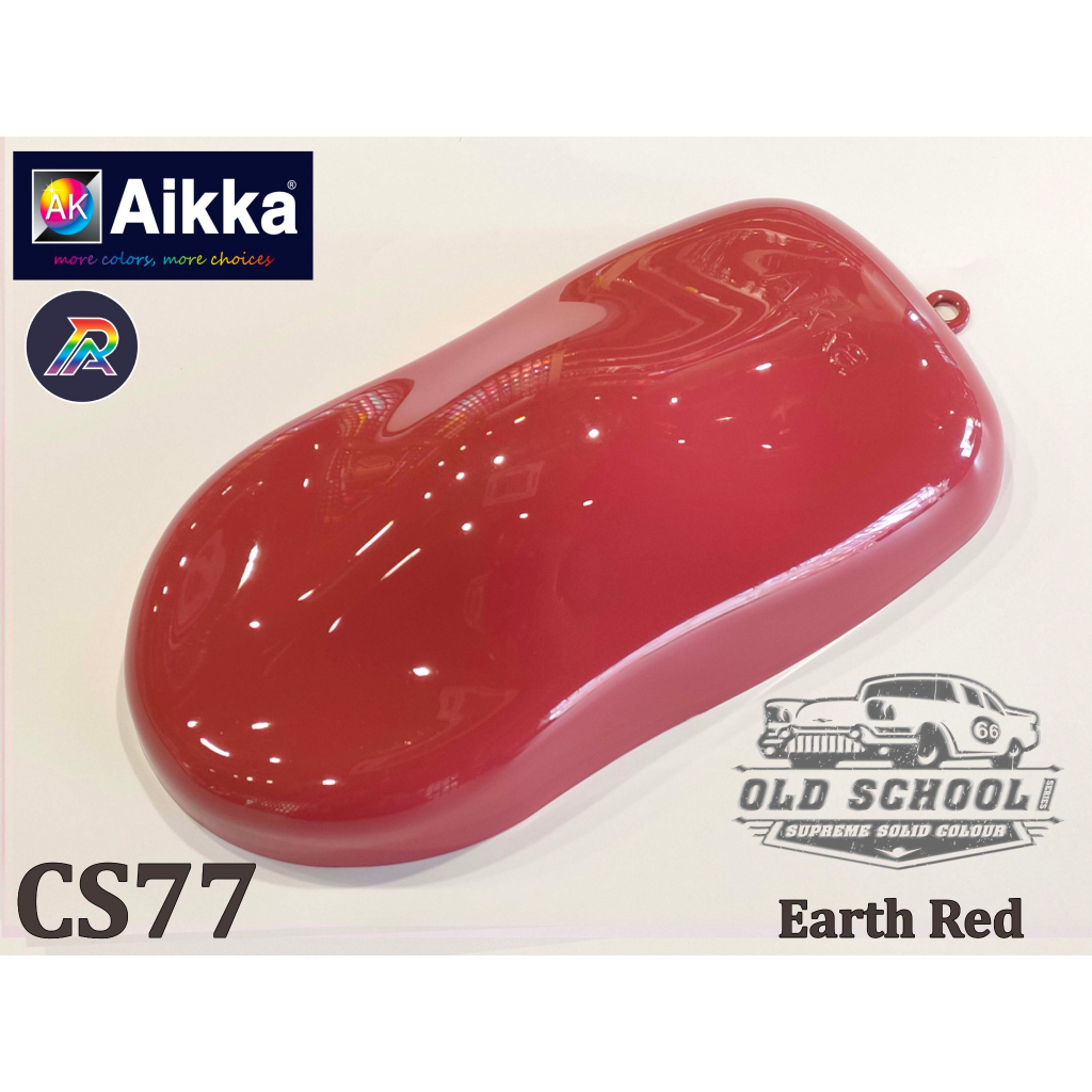 AIKKA CS77 EARTH RED OLD SCHOOL SUPREME SOLID COLOUR 2K PAINT / MIRI ...