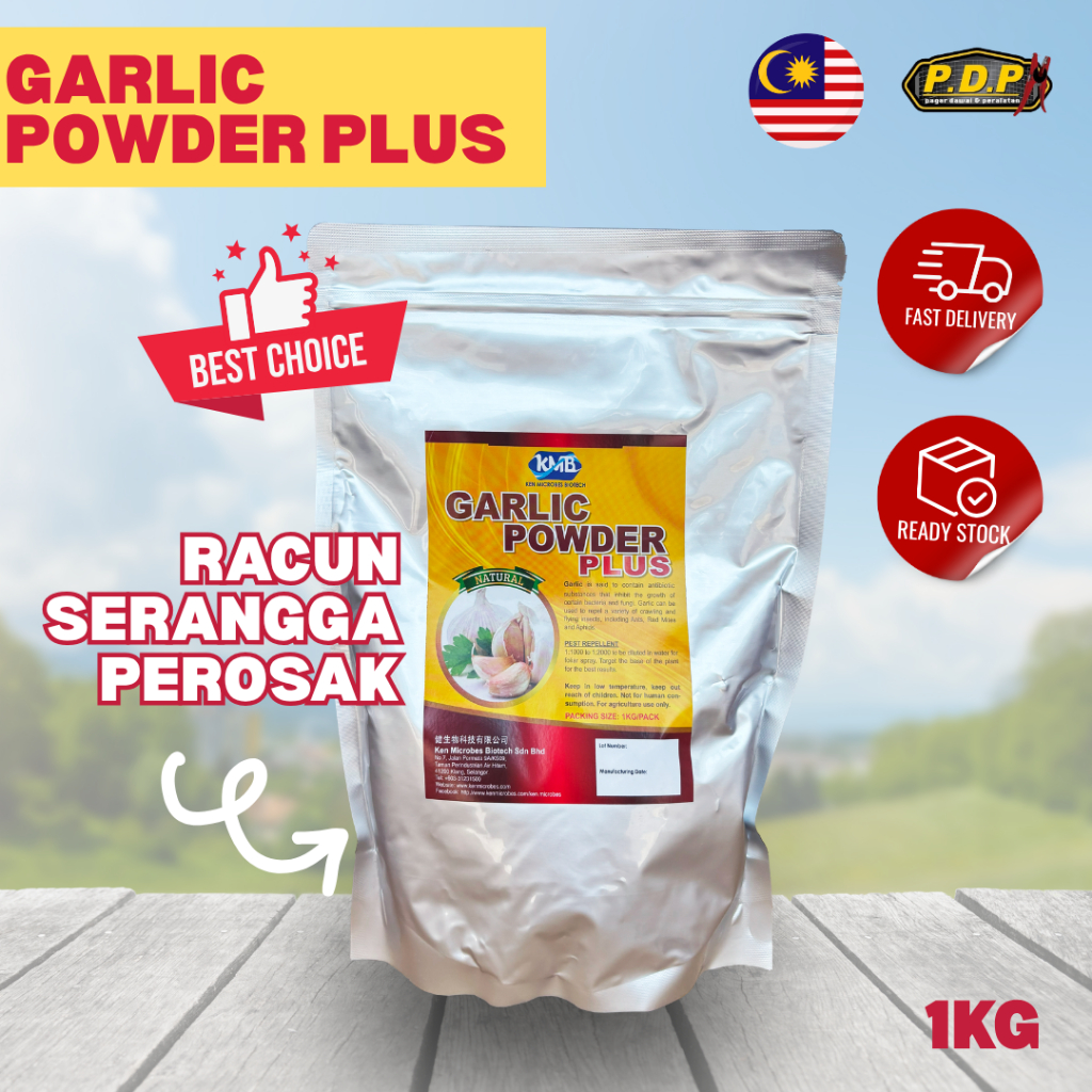 Garlic Powder Plus 1kg |KenMicrobes Antibakteria Racun Serangga Perosak ...