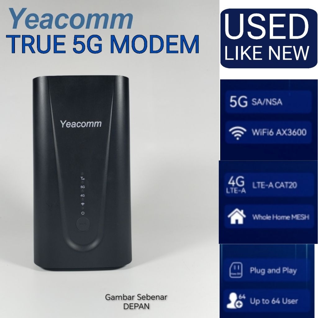 (Used Like New) Yeacomm NR 330 True 5G Wireless Router with Sim Card ...