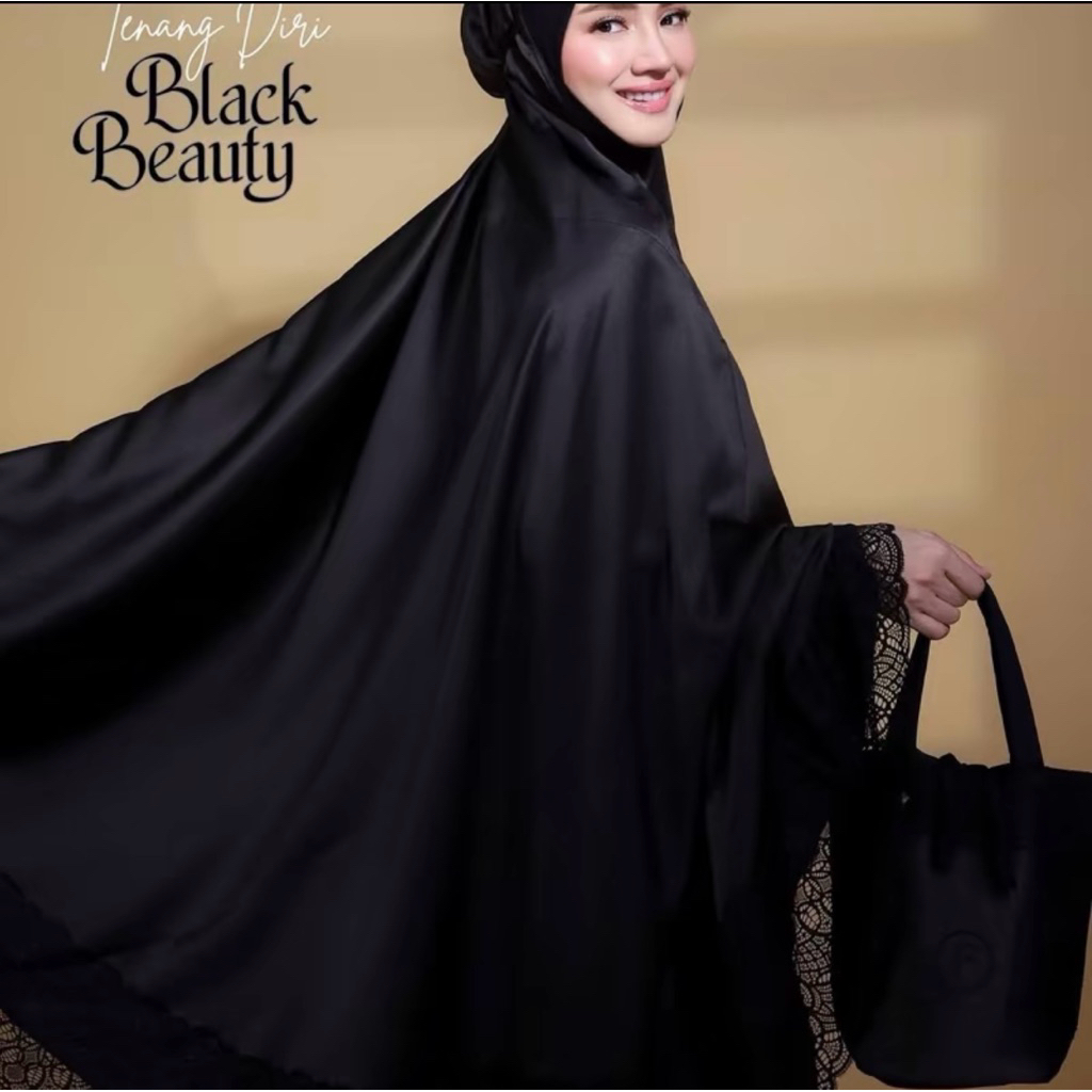 Fazura Telekung Lace in Black Beauty Tenang Diri New ready stock latest ...